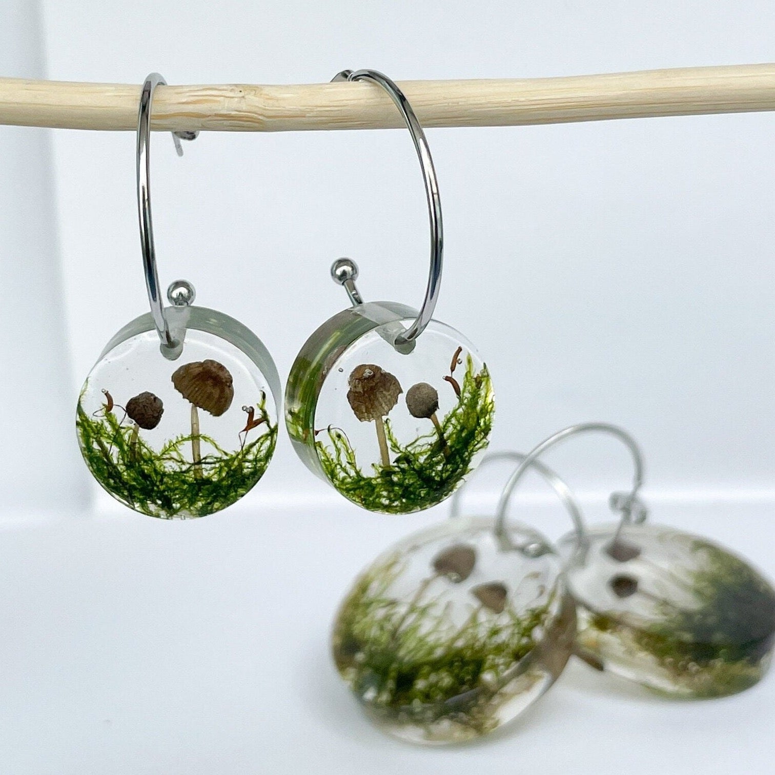 Real Mushroom earrings