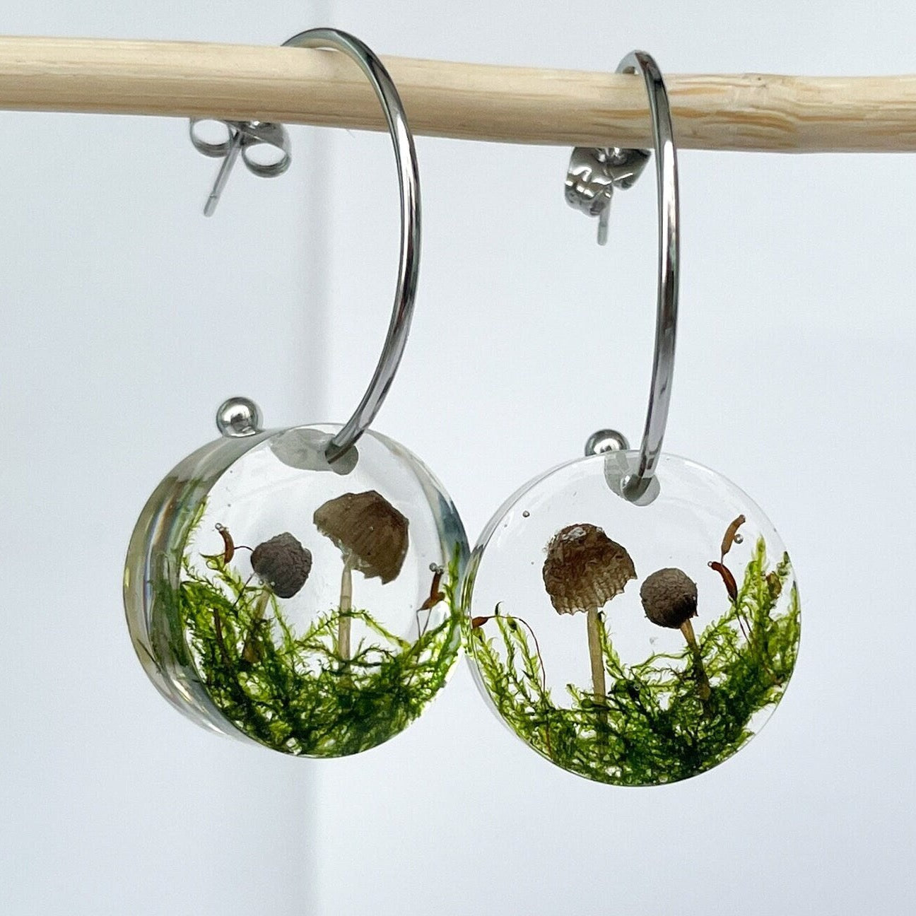 Real Mushroom earrings