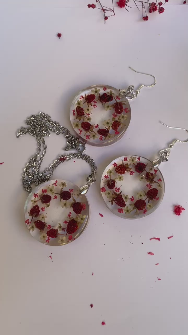 Strawberry earrings